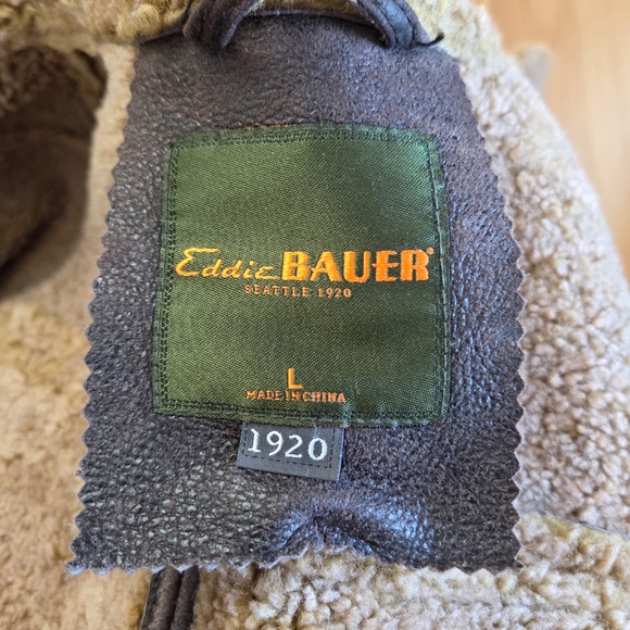 Eddie Bauer Lambskin Leather Bomber Jacket. - Picture 11 of 14